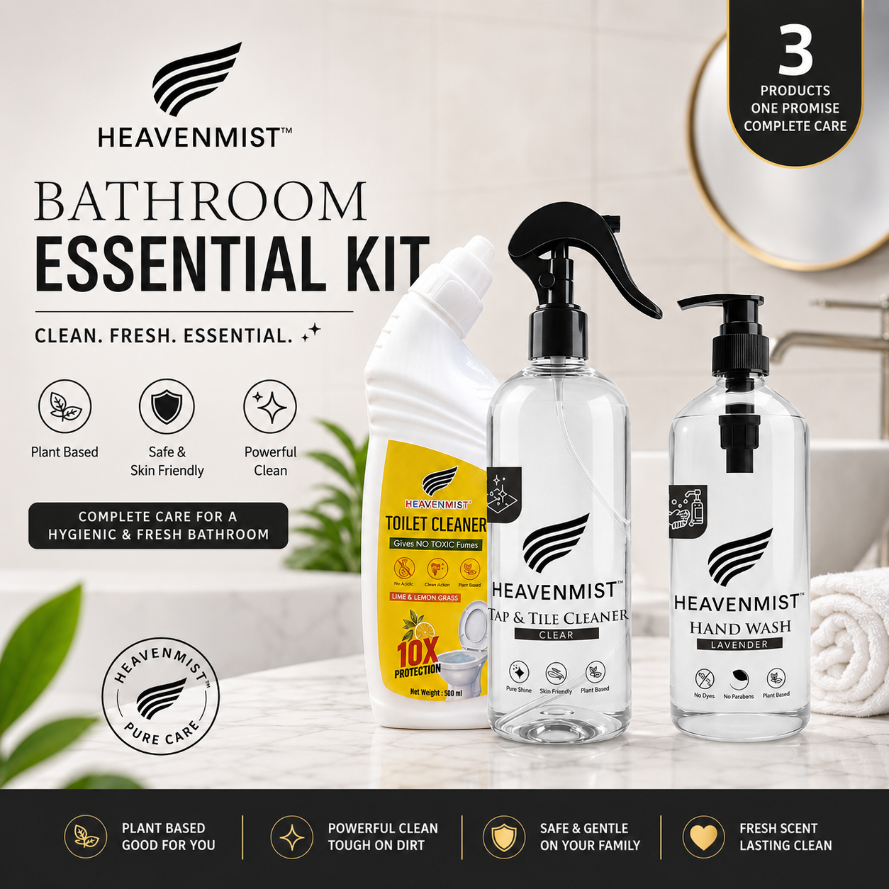 Combo 1- Bathroom Essential Kit