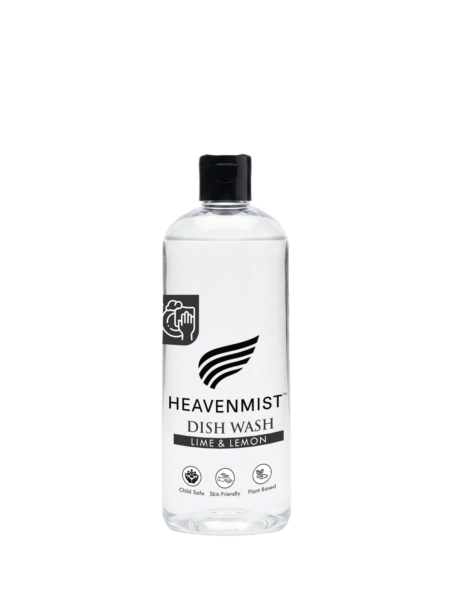Heavenmist Dish Wash Liquid – Plant-Based Grease Cutting Dishwash with Lime & Lemon | Child Safe, Skin-Friendly, Sulphate-Free