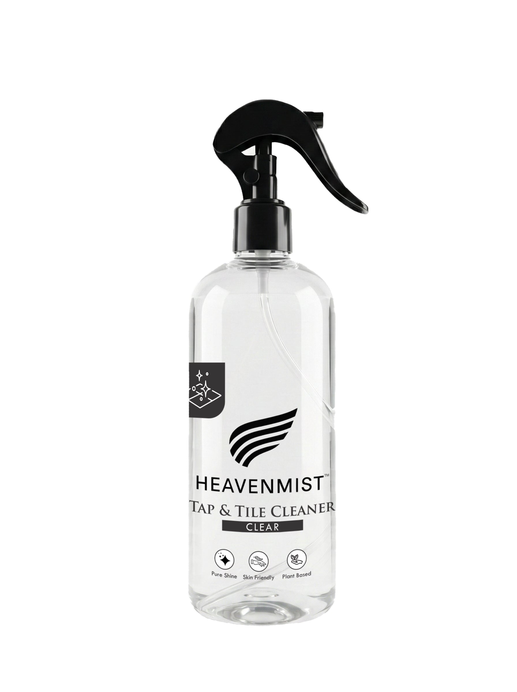Heavenmist Tap & Tile Cleaner – Plant-Based Limescale & Hard Water Stain Remover Spray | Skin-Friendly, Toxin-Free | 500ml